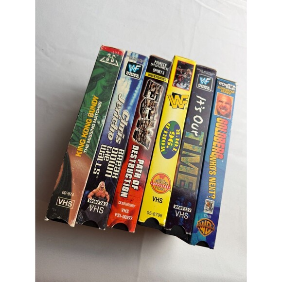 WWF- World Wrestling Federation VHS Lot Of 6: Bundy/Jericho/Triple H/Chyna - Picture 1 of 5